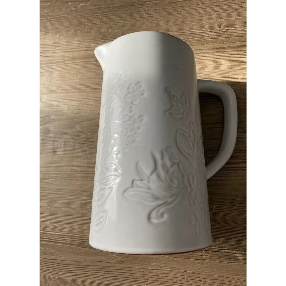 Pier1 Ceramic Botanical Design Pour Pitcher